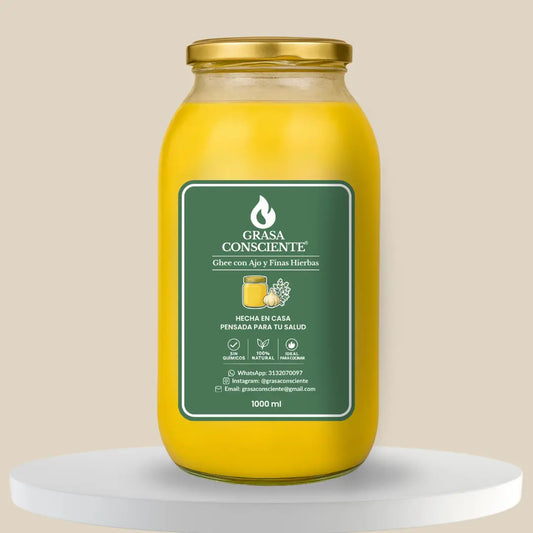 GHEE CON AJO Y FINAS HIERBAS 1000ML