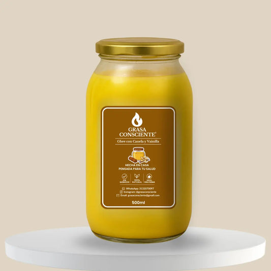 GHEE CON CANELA Y VAINILLA 500ML