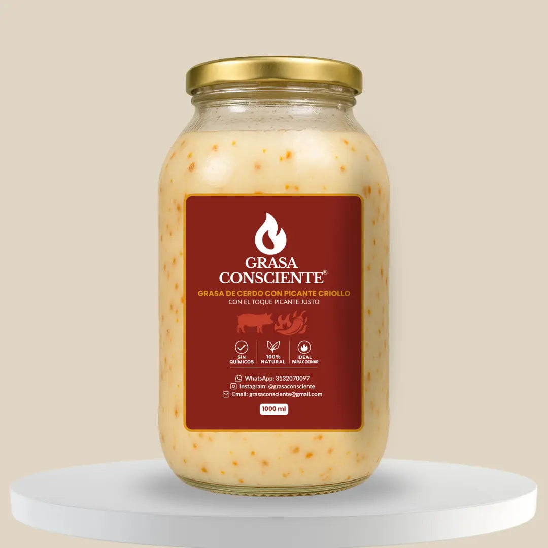 GRASA DE CERDO CON TOQUE PICANTE 1000ML