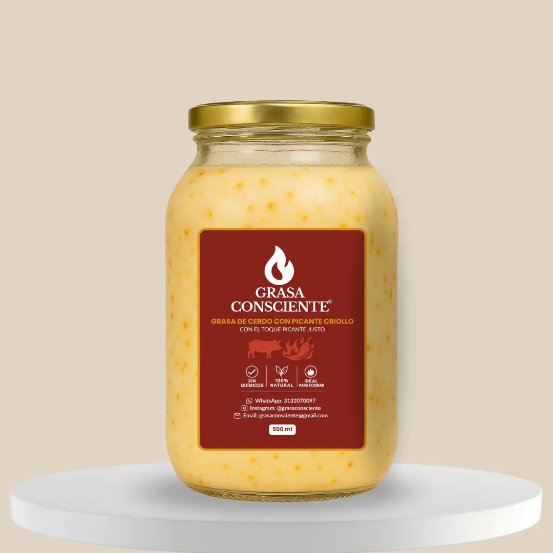 GRASA DE CERDO CON TOQUE PICANTE 500ML