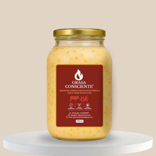 GRASA DE CERDO CON TOQUE PICANTE 500ML