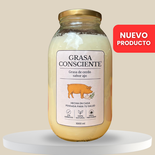 GRASA DE CERDO CON AJO