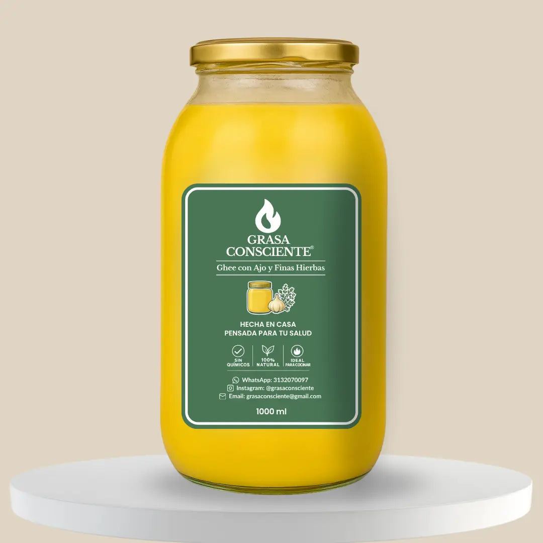 GHEE CON AJO Y FINAS HIERBAS 1000ML